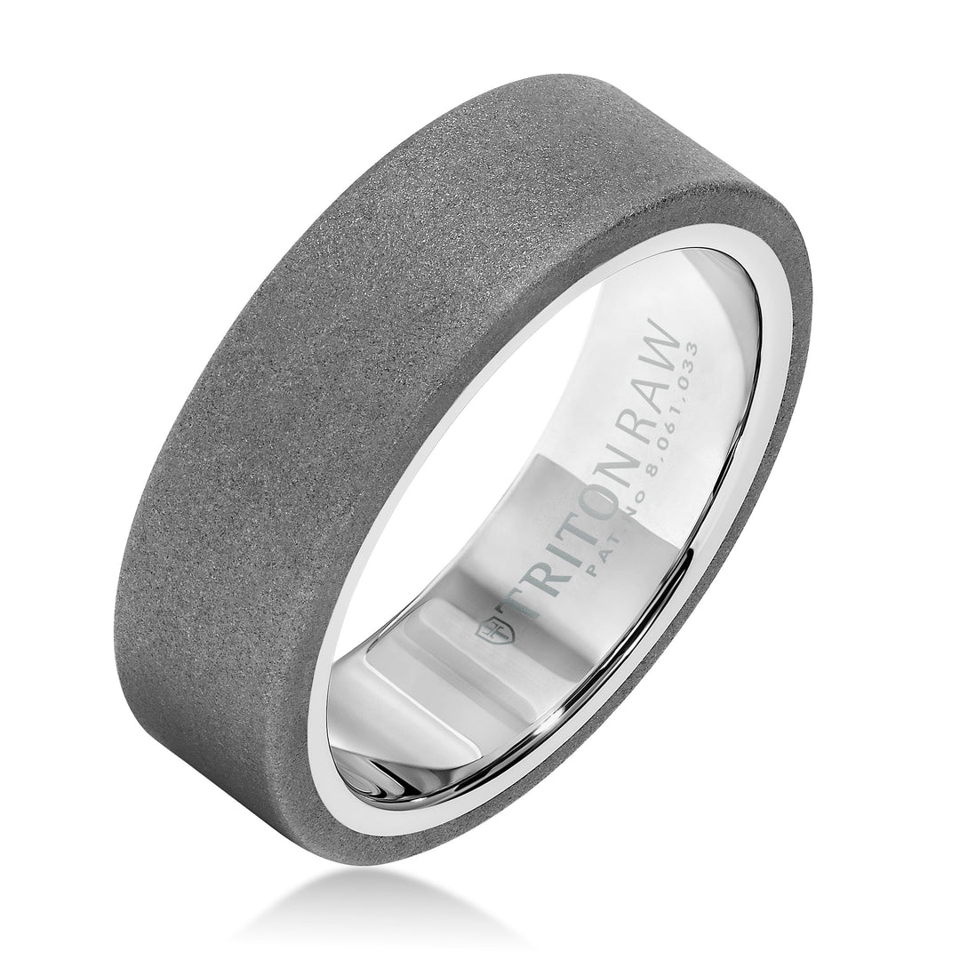 11-RAW0102BC7-G.00 - Goldman - RAW SHINE - Flat profile with raw matte finish & high shine black nano-tech coating inside, 7MM