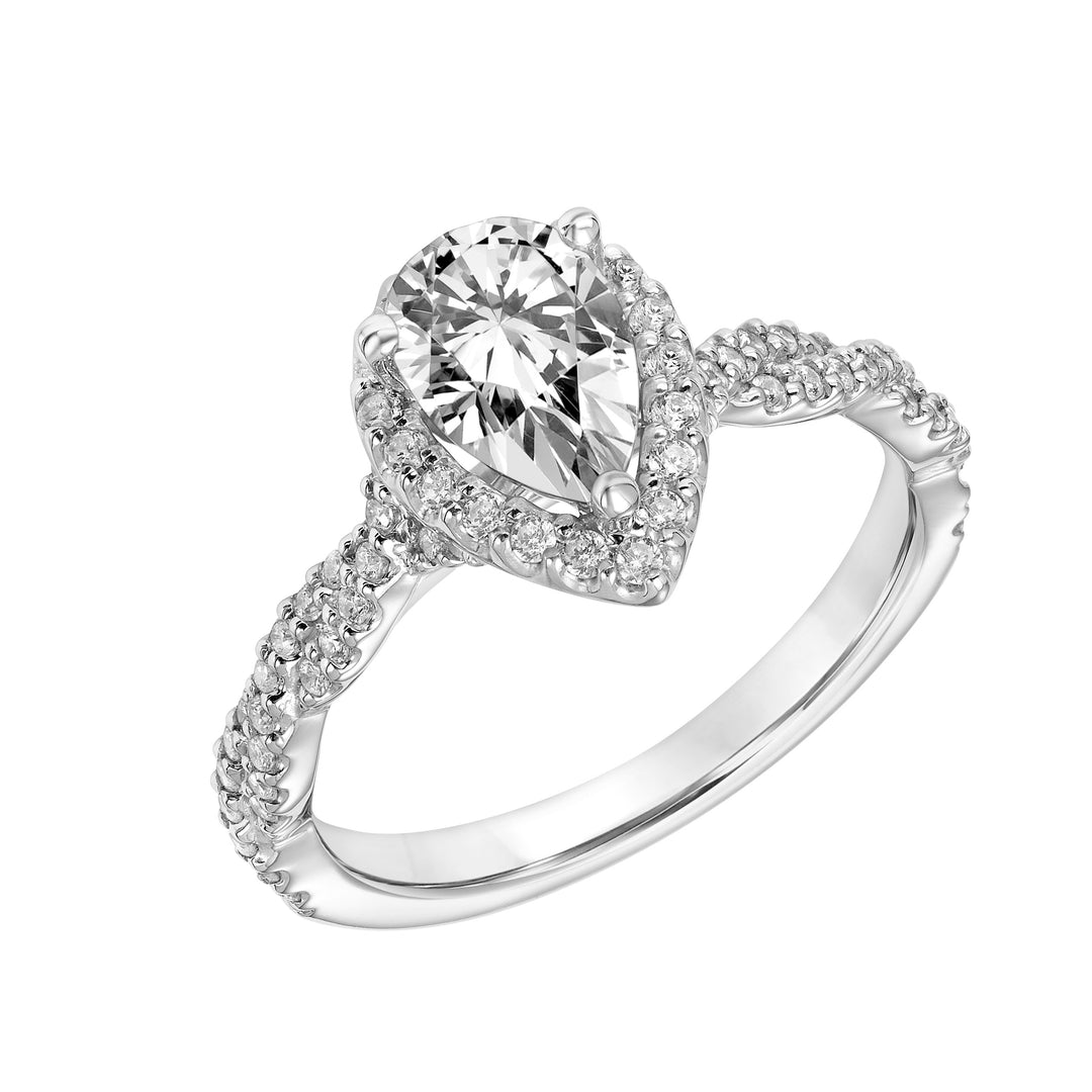31-12000EPW-E.00 - Goldman - Contemporary Twist Halo Engagement Ring