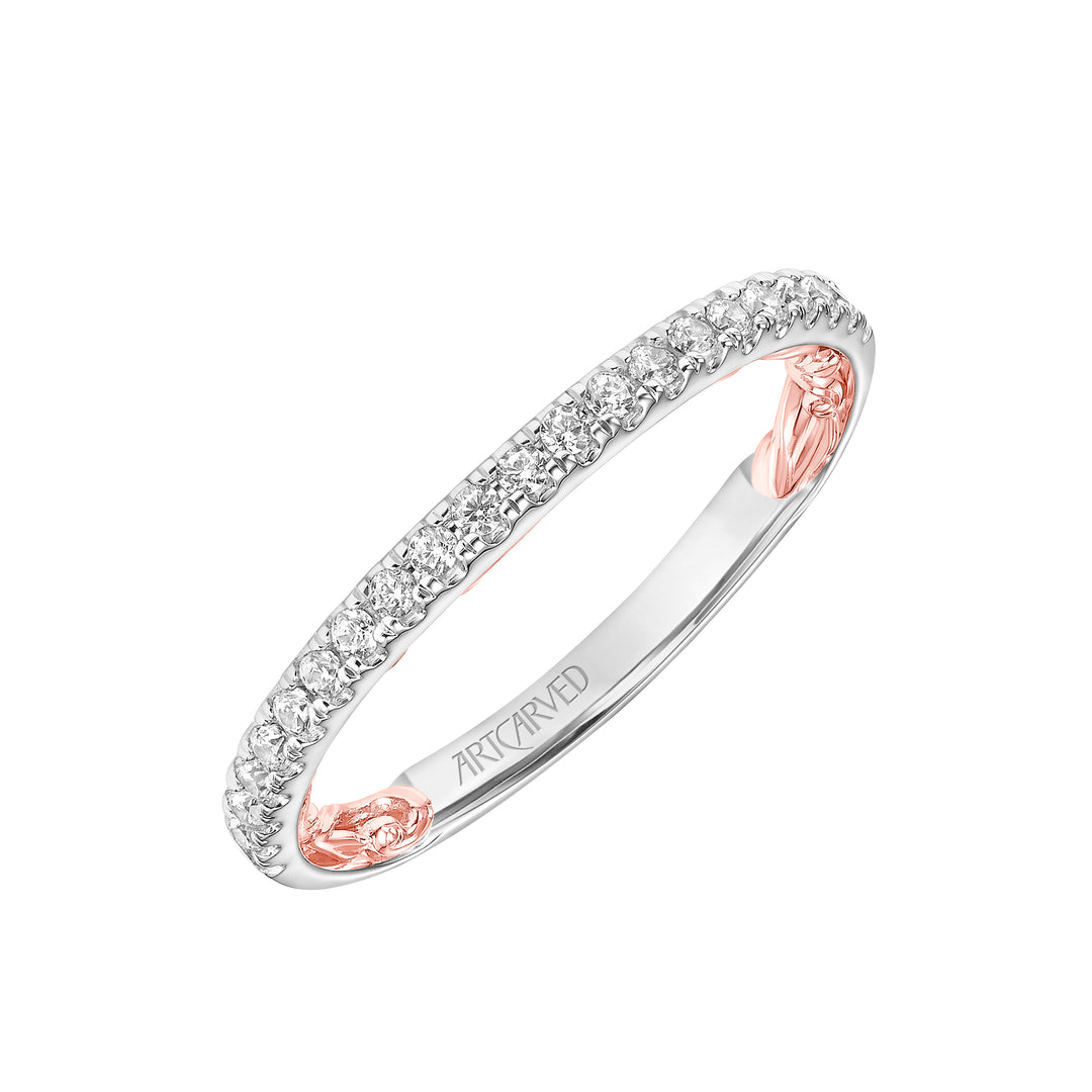 31-V911WY-L.00 - Goldman - Lyric Diamond Wedding Band with Inner Carved details