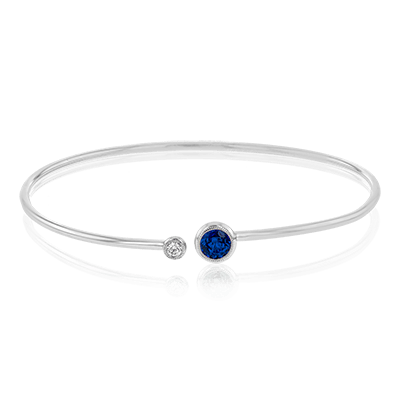 Color Bangle in 18k Gold with Diamonds