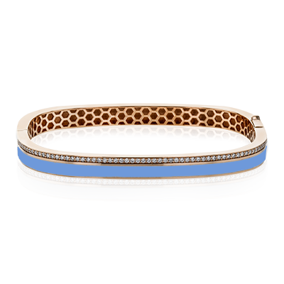 Color Bangle in 18k Gold with Diamonds