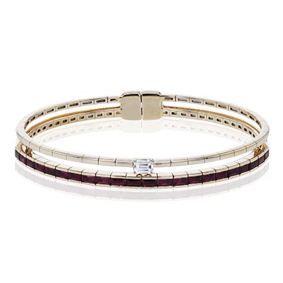 Color Bangle in 18k Gold