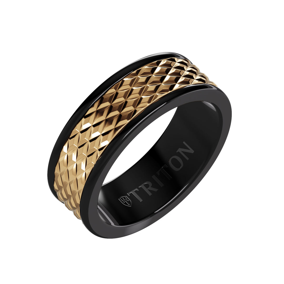 11-2419WCW6-G.00 - Goldman - Satin Finish Round Edge Contemporary Wedding Band