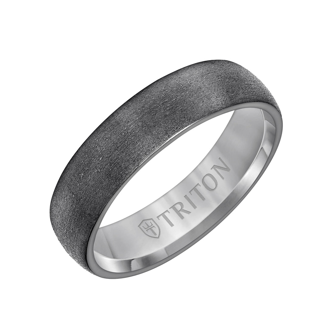 11-6146TA6-G.00 - Goldman - Brush Finish Flat Edge Contemporary Wedding Band