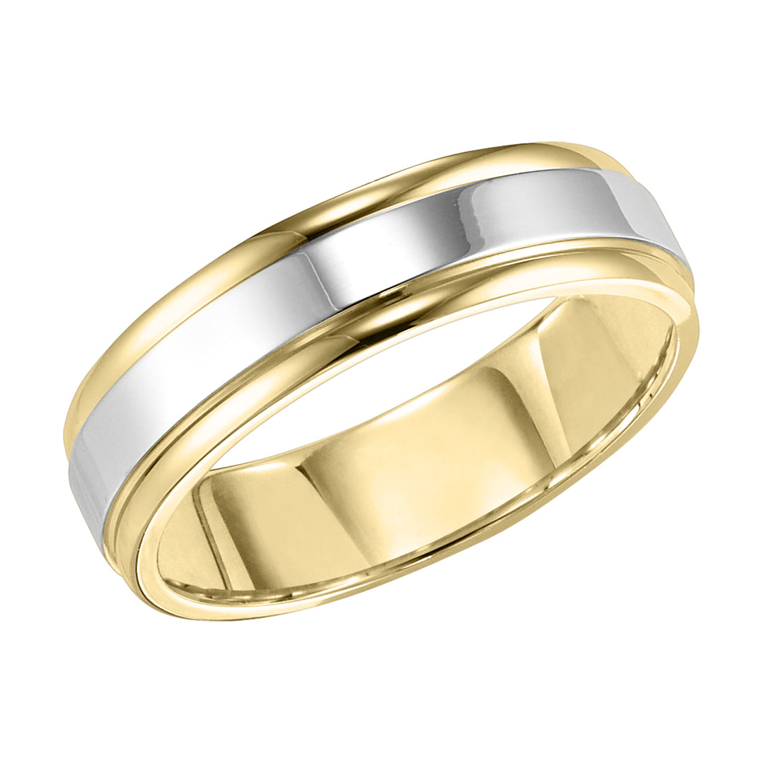 11-6710-G.00 - Goldman - Sleek yet handsome, this Comfort Fit wedding band is eye-catching with its bright polished finish and round edges