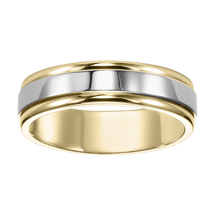 11-6710-G.00 - Goldman - Sleek yet handsome, this Comfort Fit wedding band is eye-catching with its bright polished finish and round edges