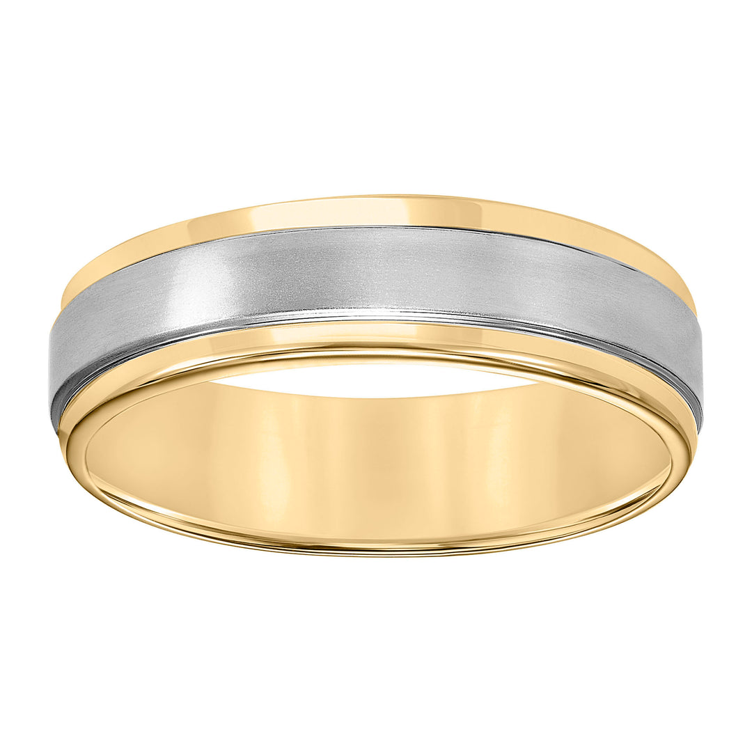11-6910-G.00 - Goldman - Featuring a stunning brushed finish and handsome round edges, this Comfort Fit wedding band fuses classic style with luxurious details