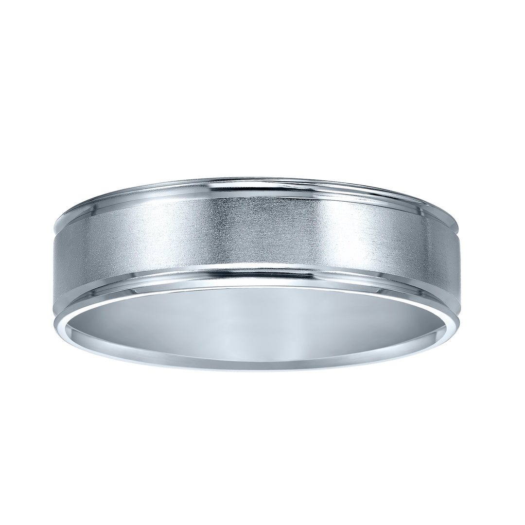 11-8255W-G.00 - Goldman - Comfort fit wedding band with brushed finish and beveled edges.