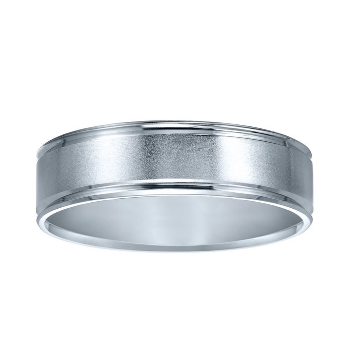 11-8255W-G.00 - Goldman - Comfort fit wedding band with brushed finish and beveled edges.