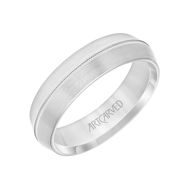 6MM Domed Knife Edge Band with Center Milgrain