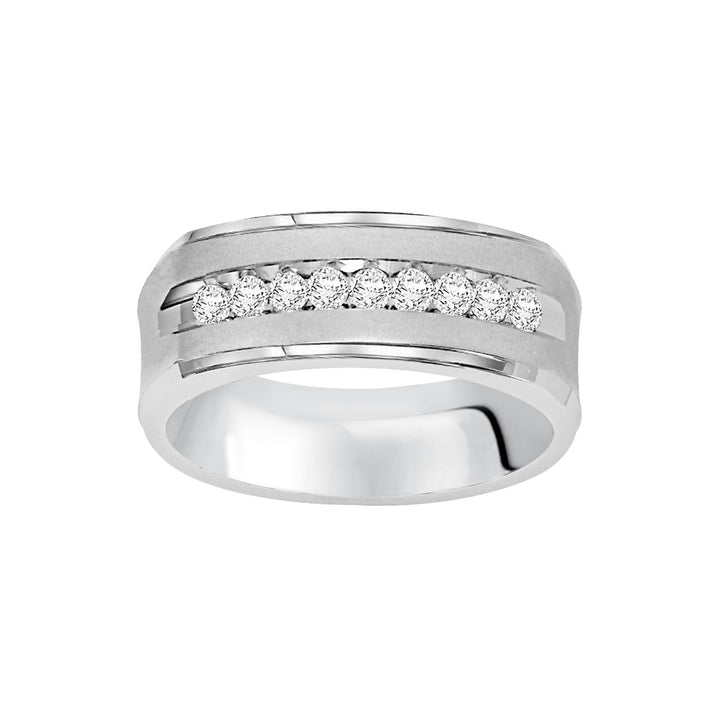21-14881W-G.03 - Goldman - Flat Round Edge Diamond Wedding Band