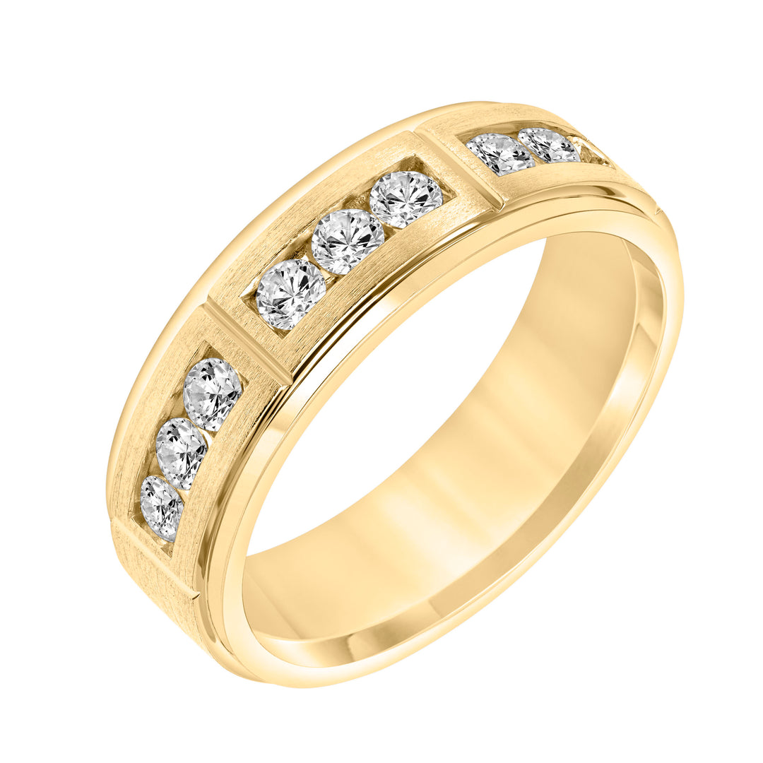 7mm Channel Set Lab-Grown Diamond Band