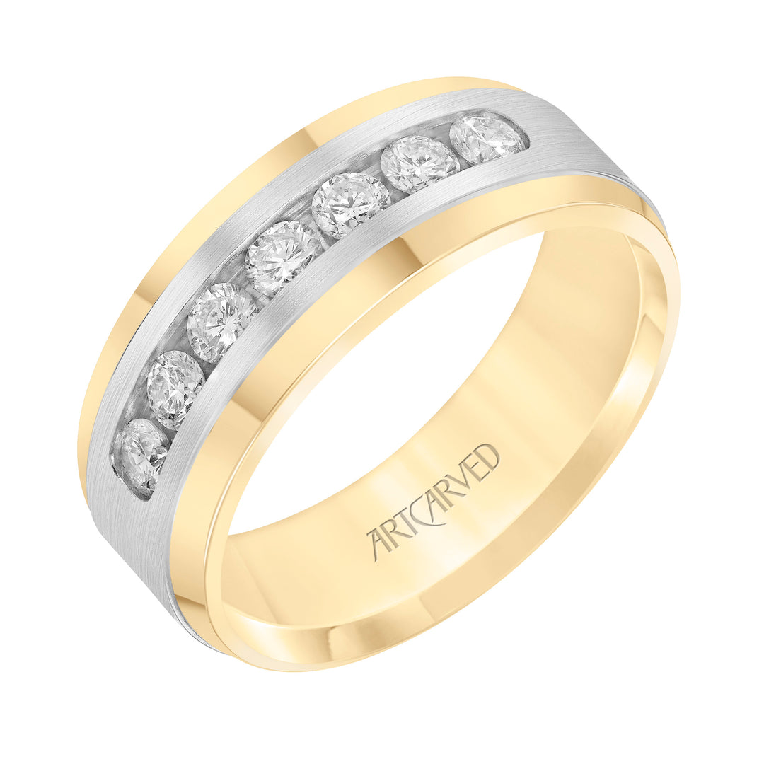 22-V8963YW8-G.00 - Goldman - 3/4ct tw channel set diamond ring