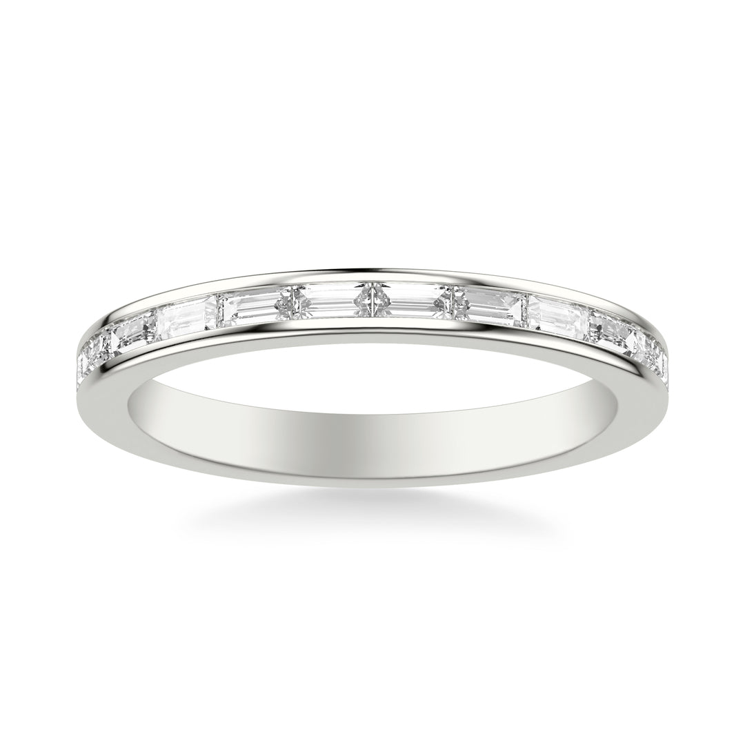 Contemporary Channel Set Baguette Diamond Wedding Band
