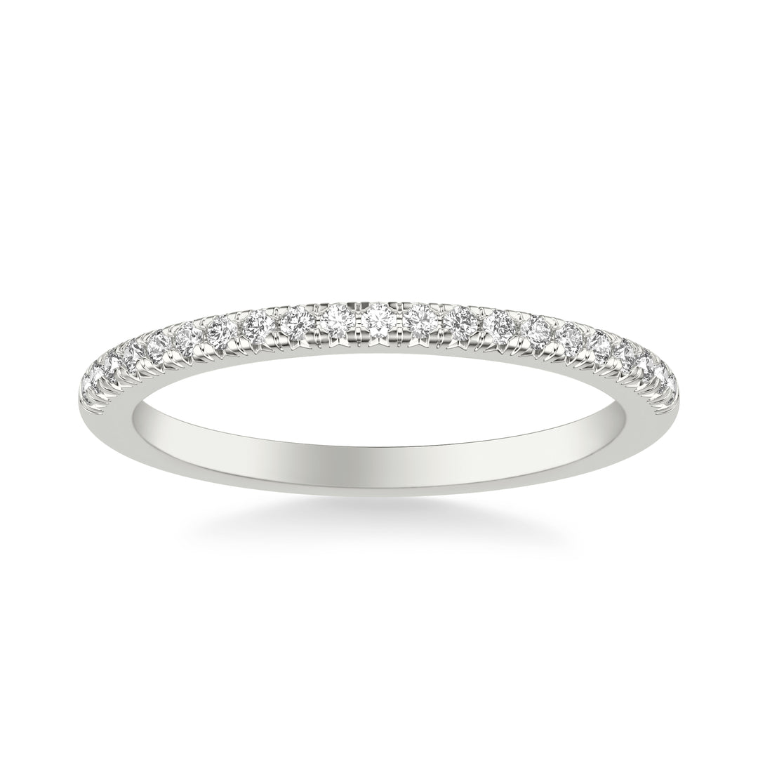 Classic Wedding Band with Round Diamonds