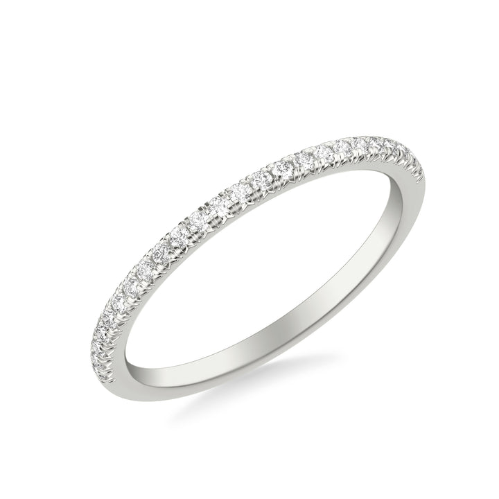 Classic Wedding Band with Round Diamonds