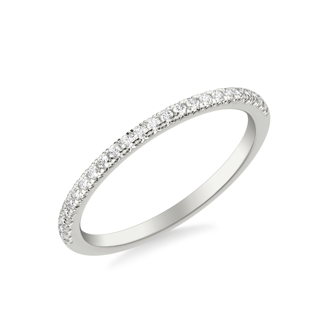 Classic Wedding Band with Round Diamonds
