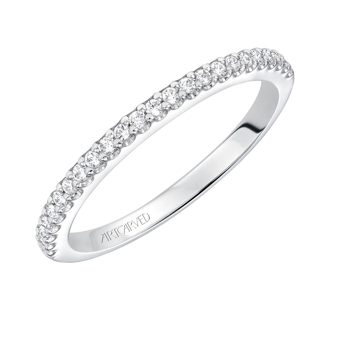 31-V574W-L.00 - Goldman - Diamond prong set wedding band to match V574