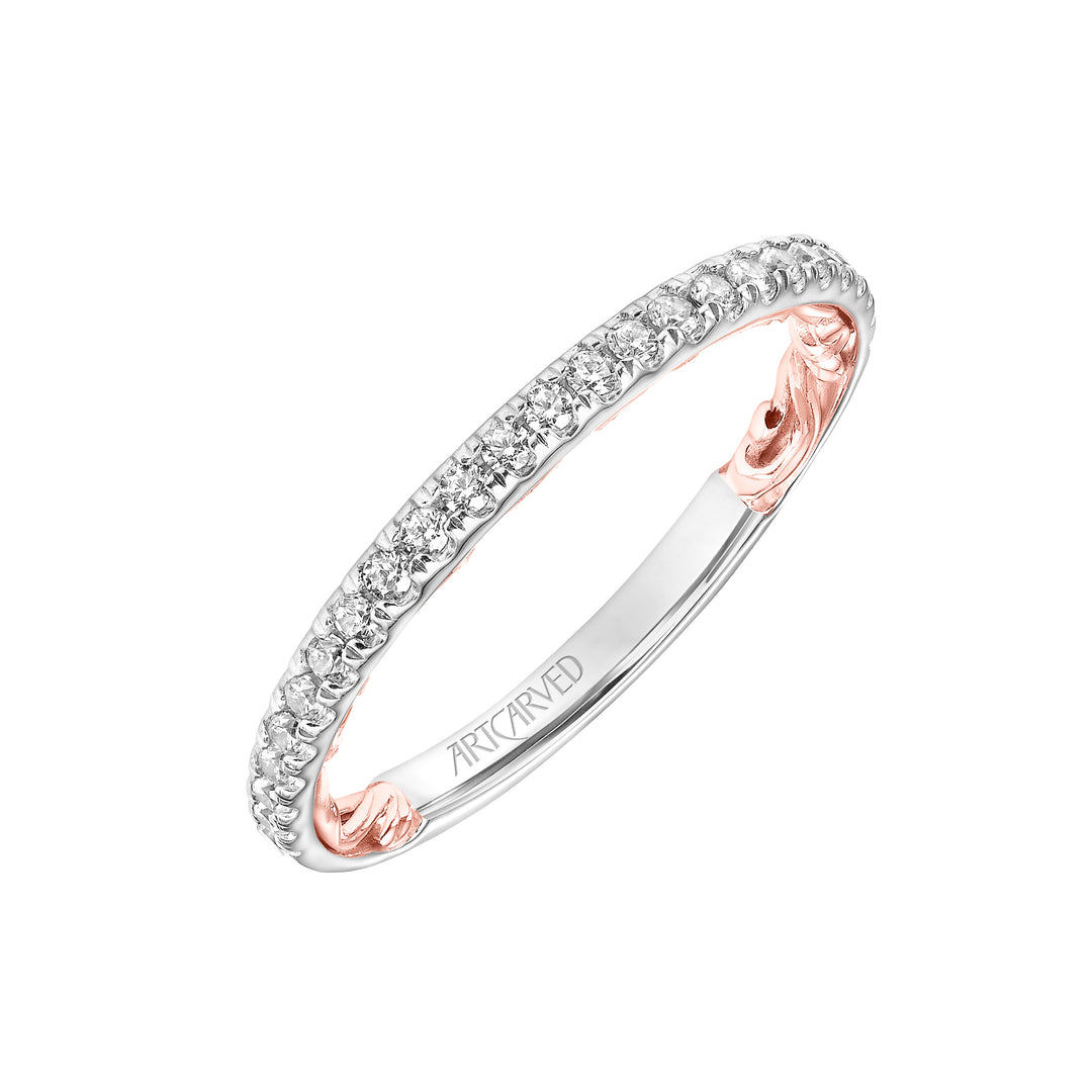 31-V903WR-L.00 - Goldman - Lyric Diamond Wedding Band with Inner Carved details