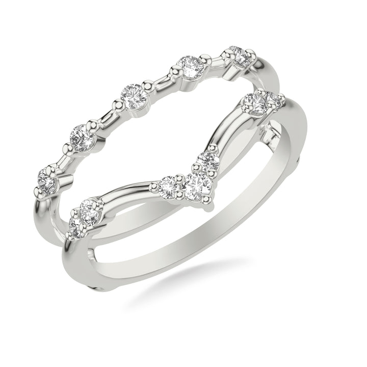 Contemporary Ring Enhancer with Diamonds