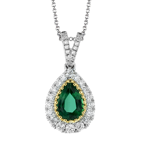 Color Pendant in 18k Gold with Diamonds