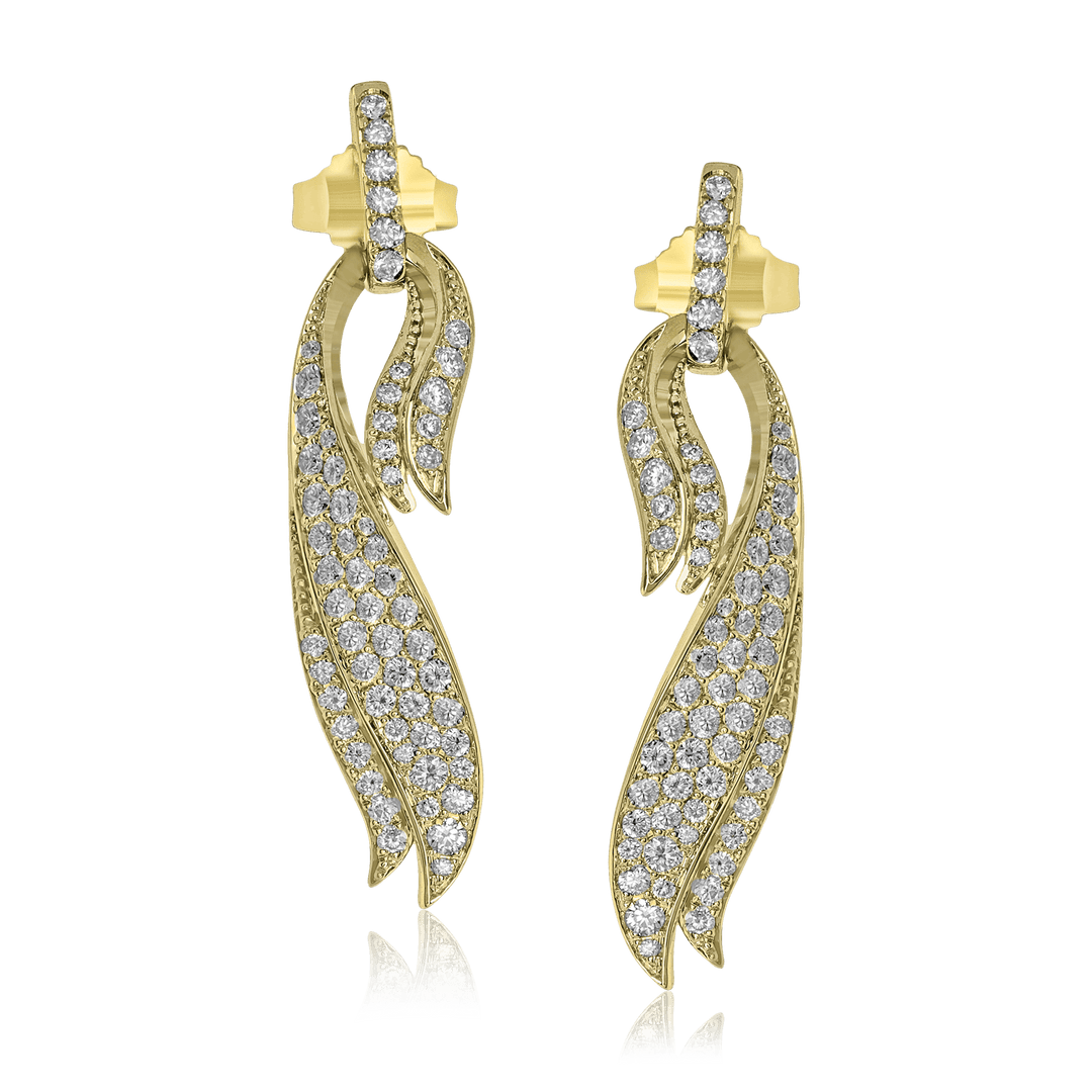 Earring in 18k Gold with Diamonds