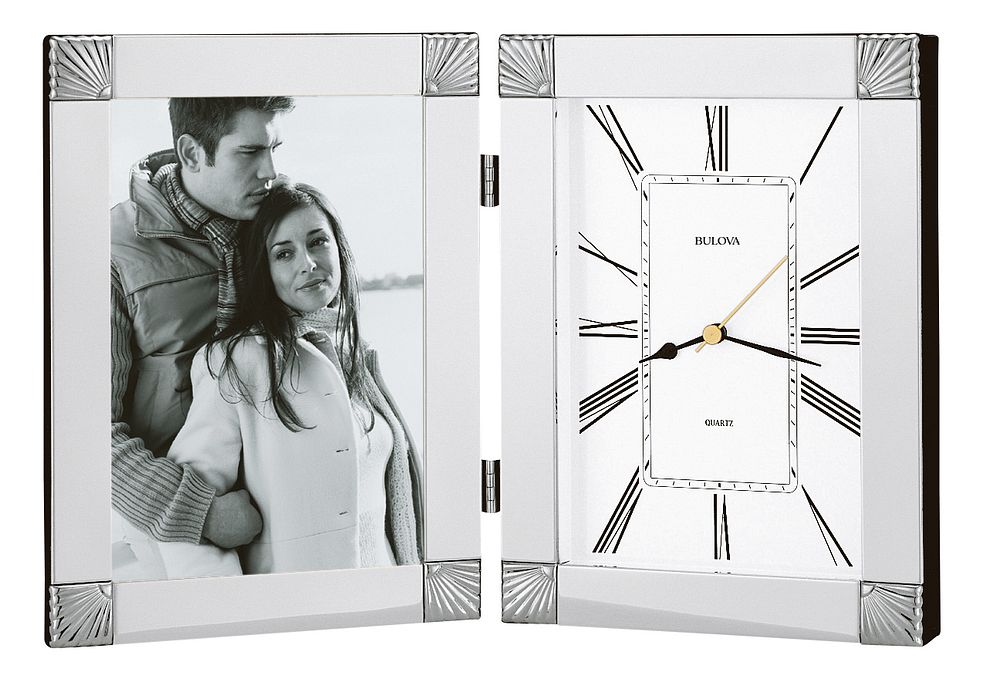 Bulova  Table Top   Picture Frame Clock