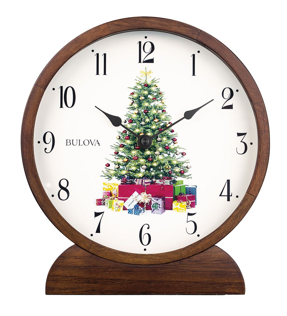 Bulova  Table Top   Holiday Clock