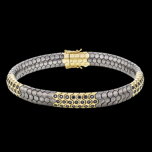 Gent Bracelet in 14k Gold with Diamonds