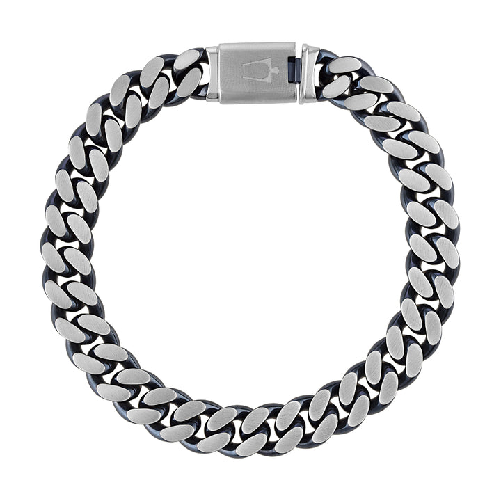 Bulova Stainless Steel Classic Jewelry Mens Bracelet