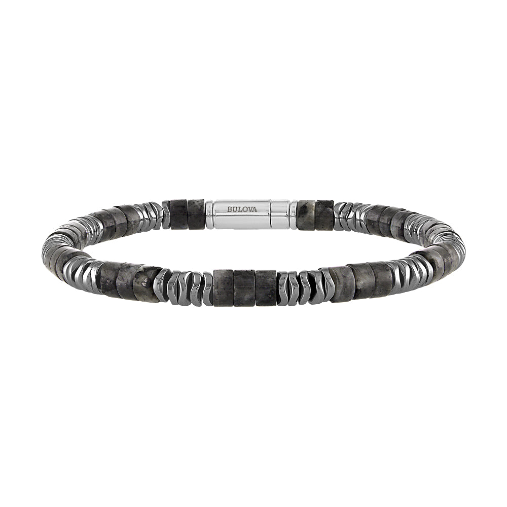 Bulova Sterling Silver 925 Performance Jewelry Mens Bracelet