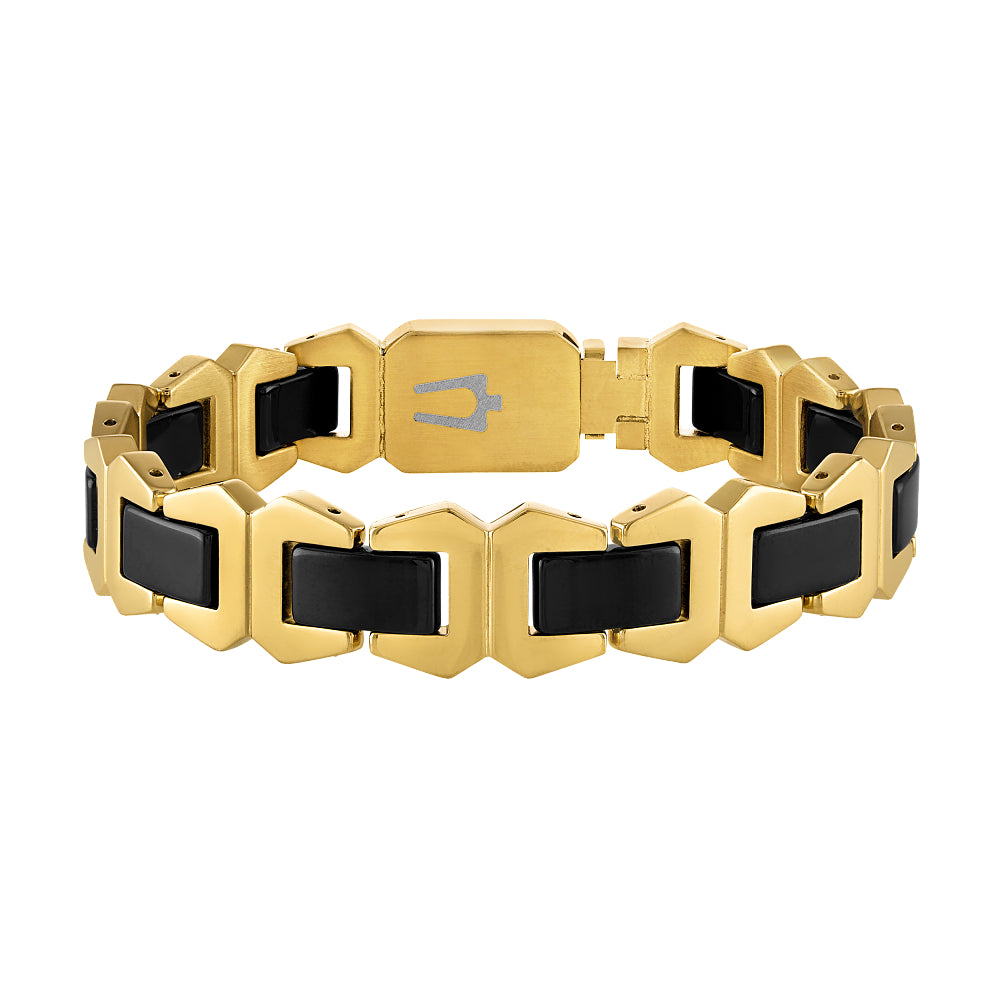 Bulova Stainless Steel Luxury Jewelry Mens Bracelet