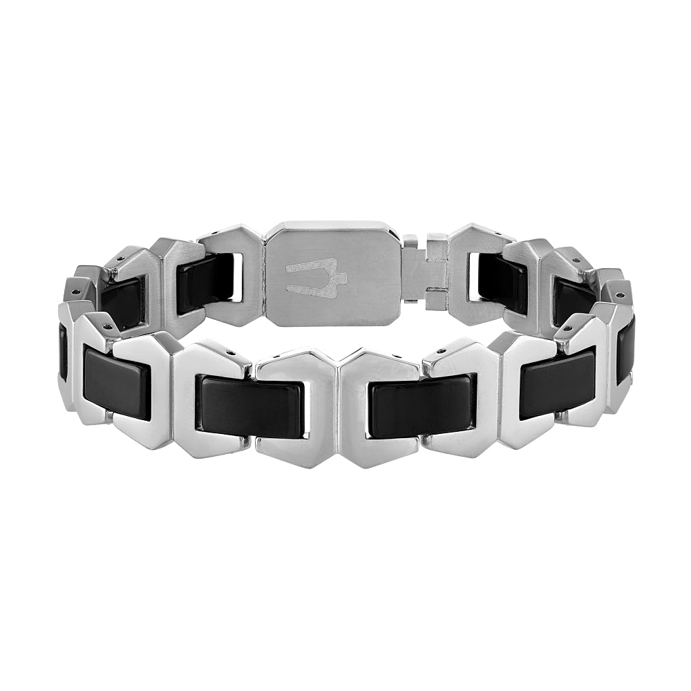 Bulova Stainless Steel Luxury Jewelry Mens Bracelet
