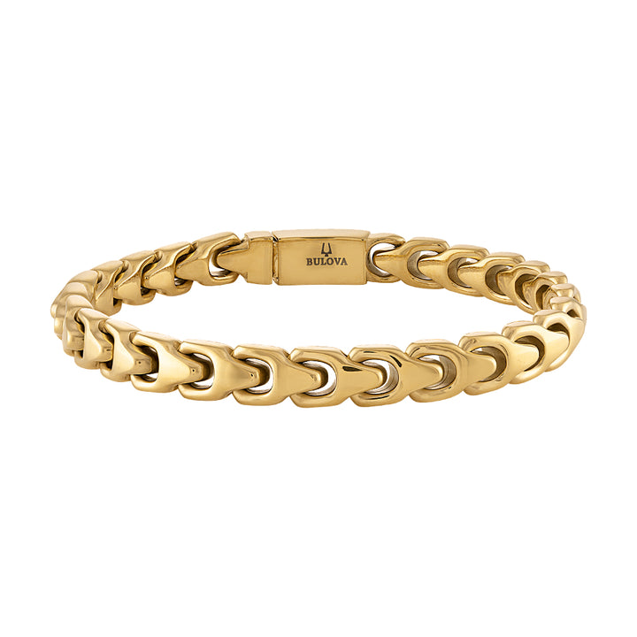 Bulova Stainless Steel Classic Jewelry Mens Bracelet
