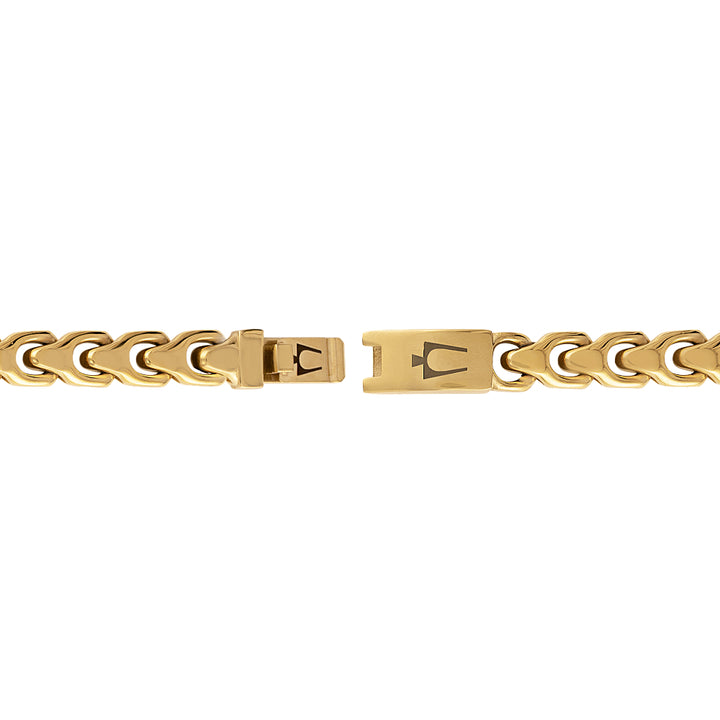 Bulova Stainless Steel Classic Jewelry Mens Bracelet