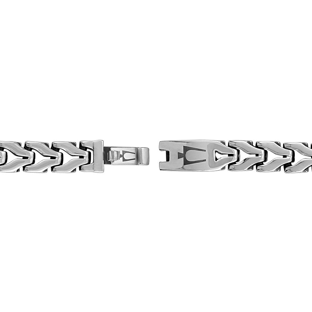 Bulova Stainless Steel Luxury Jewelry Mens Bracelet