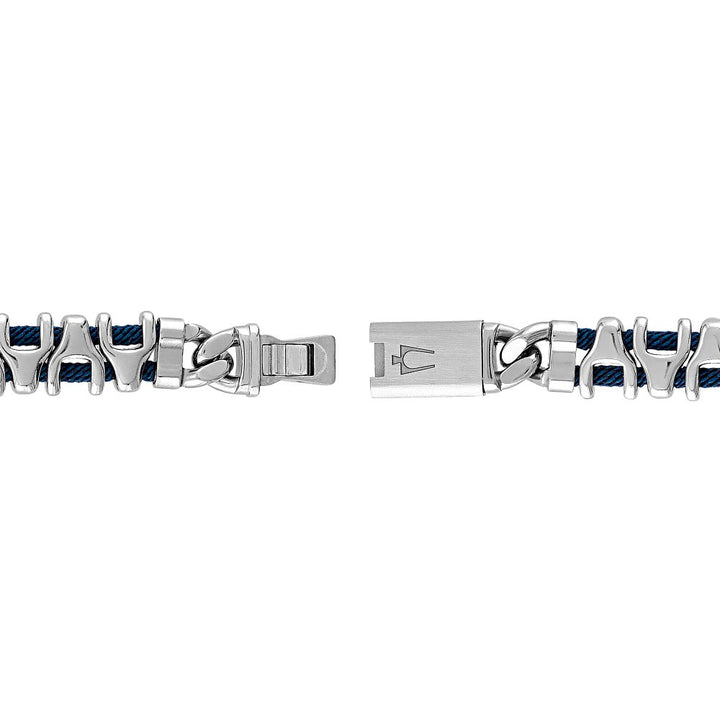 Bulova Stainless Steel Classic Jewelry Mens Bracelet