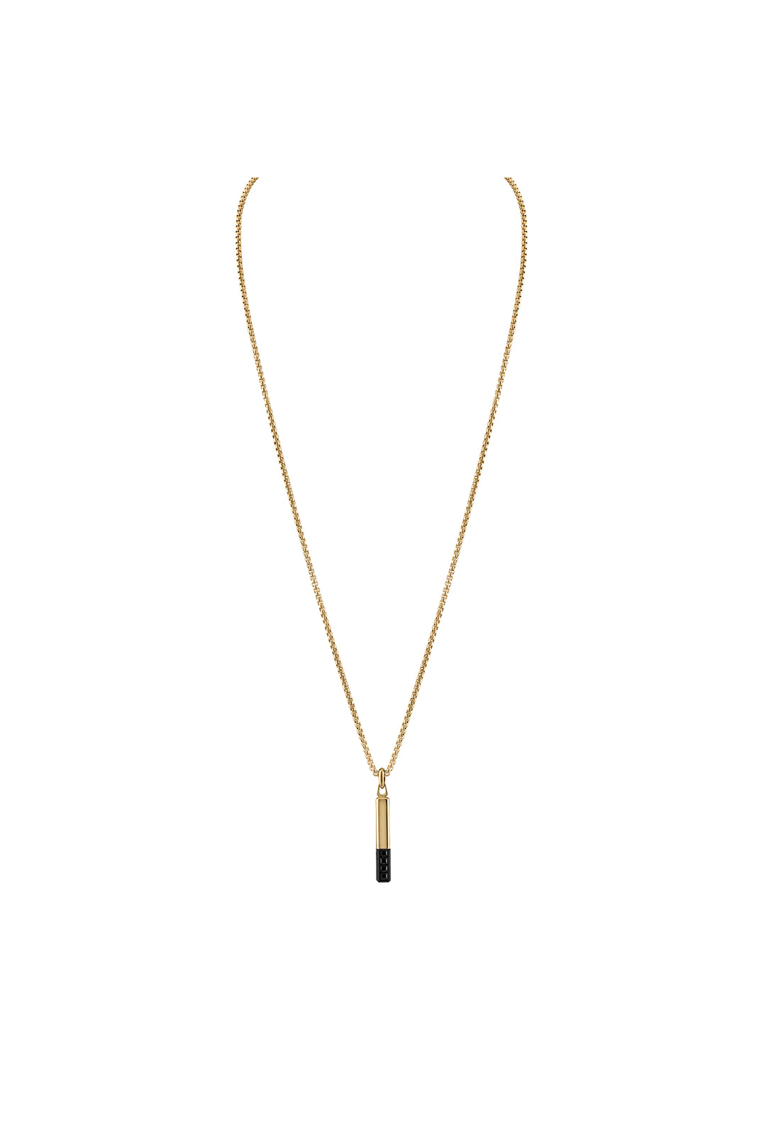 Bulova Stainless Steel Luxury Jewelry Mens Necklace