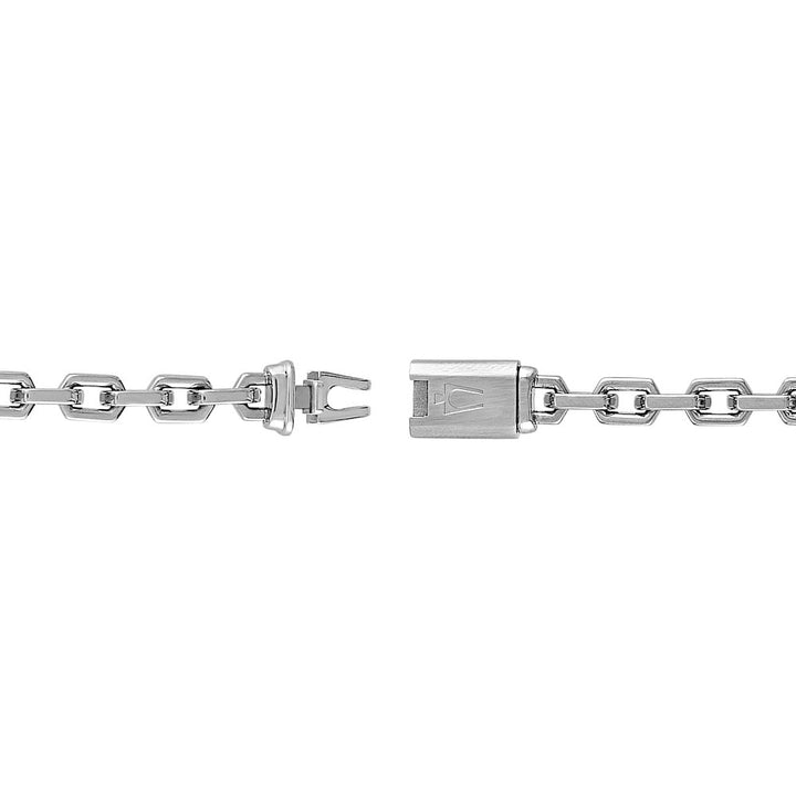 Bulova Stainless Steel Luxury Jewelry Mens Necklace