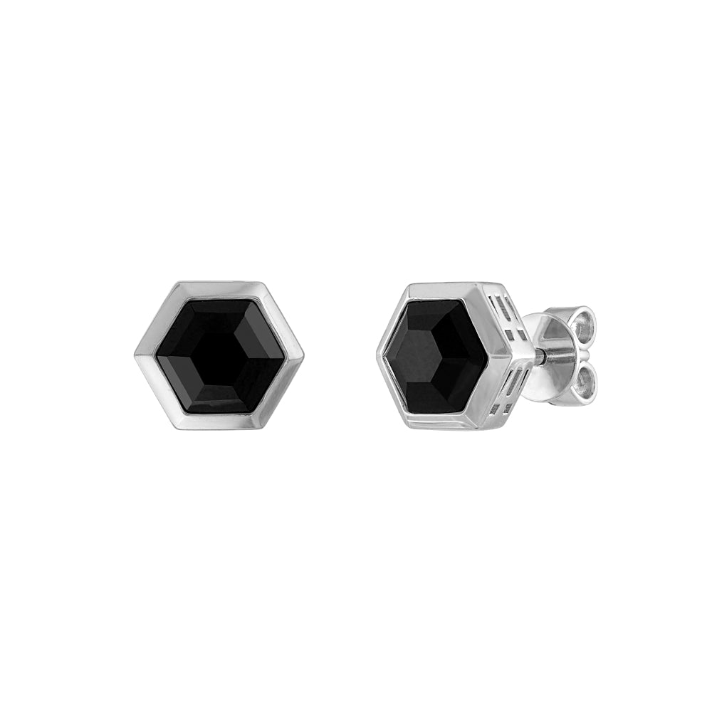 Bulova Sterling Silver 925 Luxury Jewelry Mens Earring