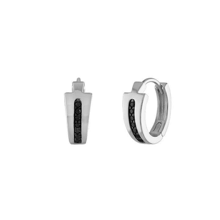 Bulova Sterling Silver 925 Luxury Jewelry Mens Earring