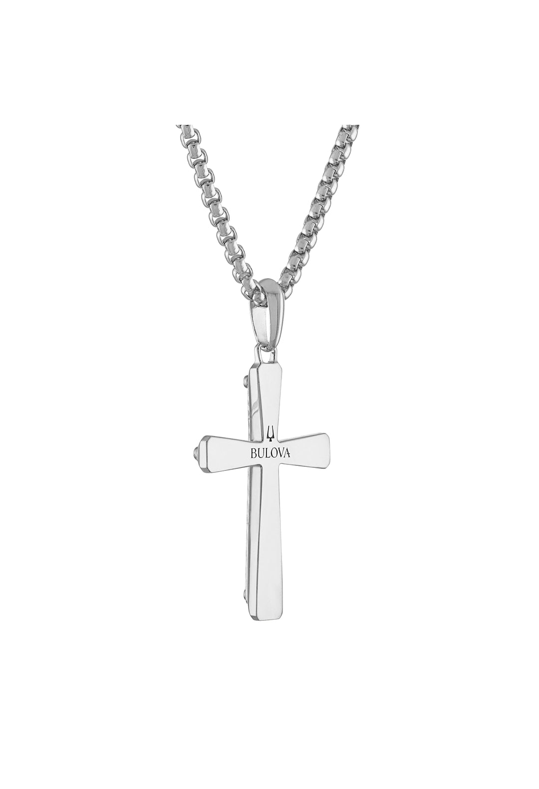 Bulova Sterling Silver 925 Luxury Jewelry Mens Pendant