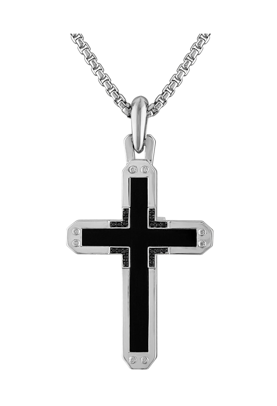 Bulova Sterling Silver 925 Luxury Jewelry Mens Necklace