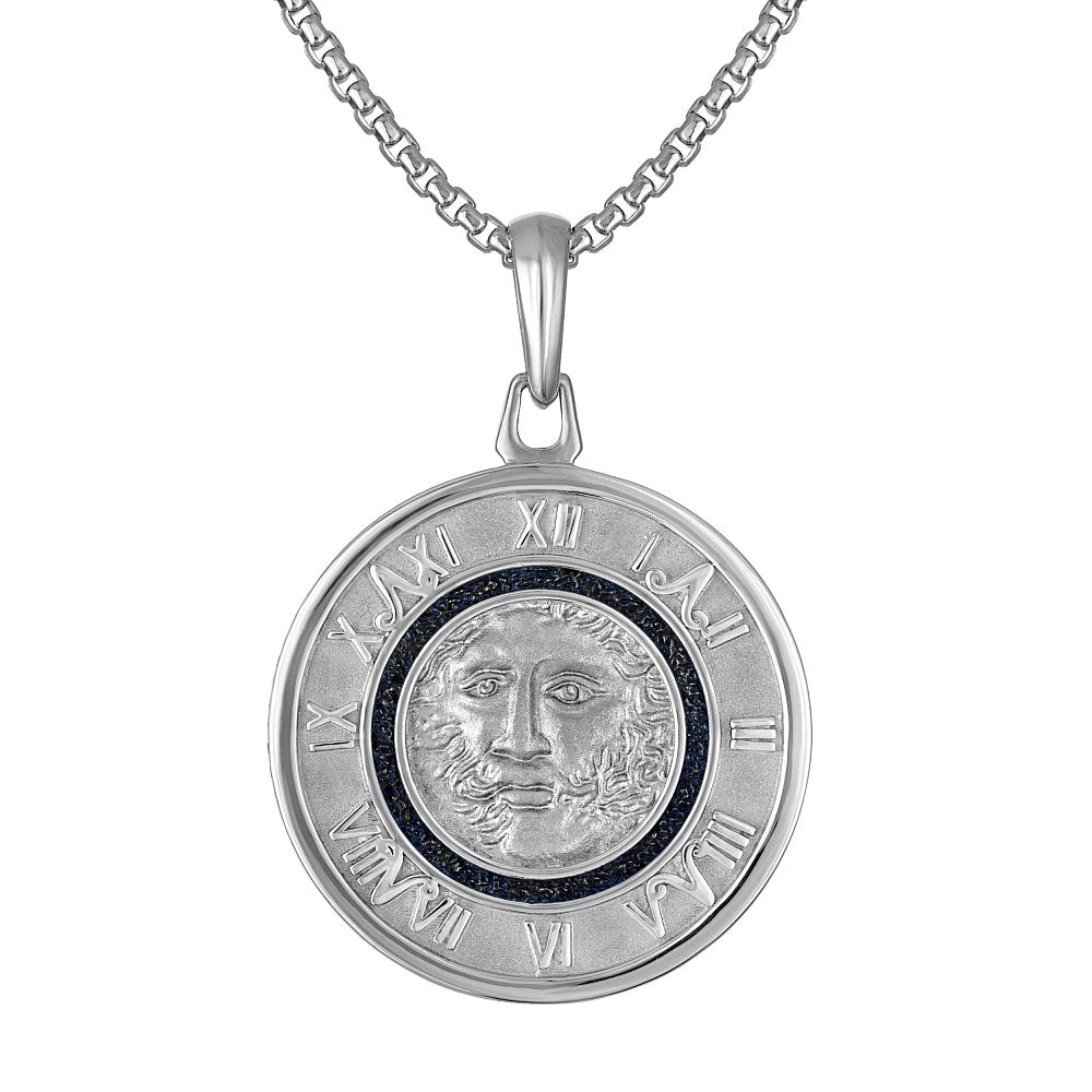 Bulova Sterling Silver 925 Luxury Jewelry Mens Pendant