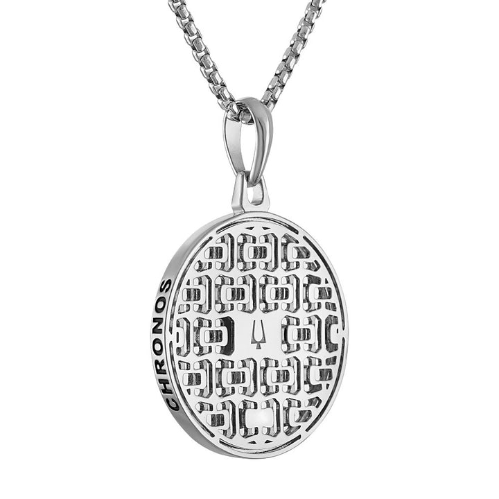 Bulova Sterling Silver 925 Luxury Jewelry Mens Pendant