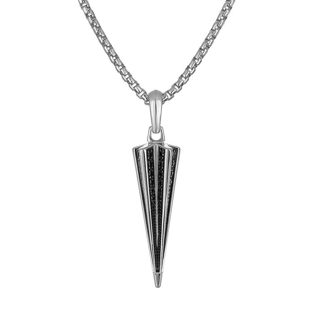 Bulova Sterling Silver 925 Luxury Jewelry Mens Pendant