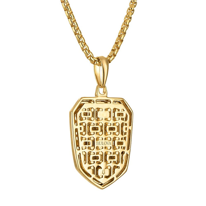 Bulova Sterling Silver 925 Luxury Jewelry Mens Pendant
