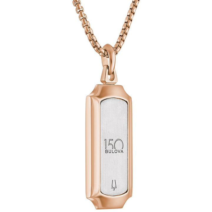 Bulova Stainless Steel Luxury Jewelry Mens Pendant