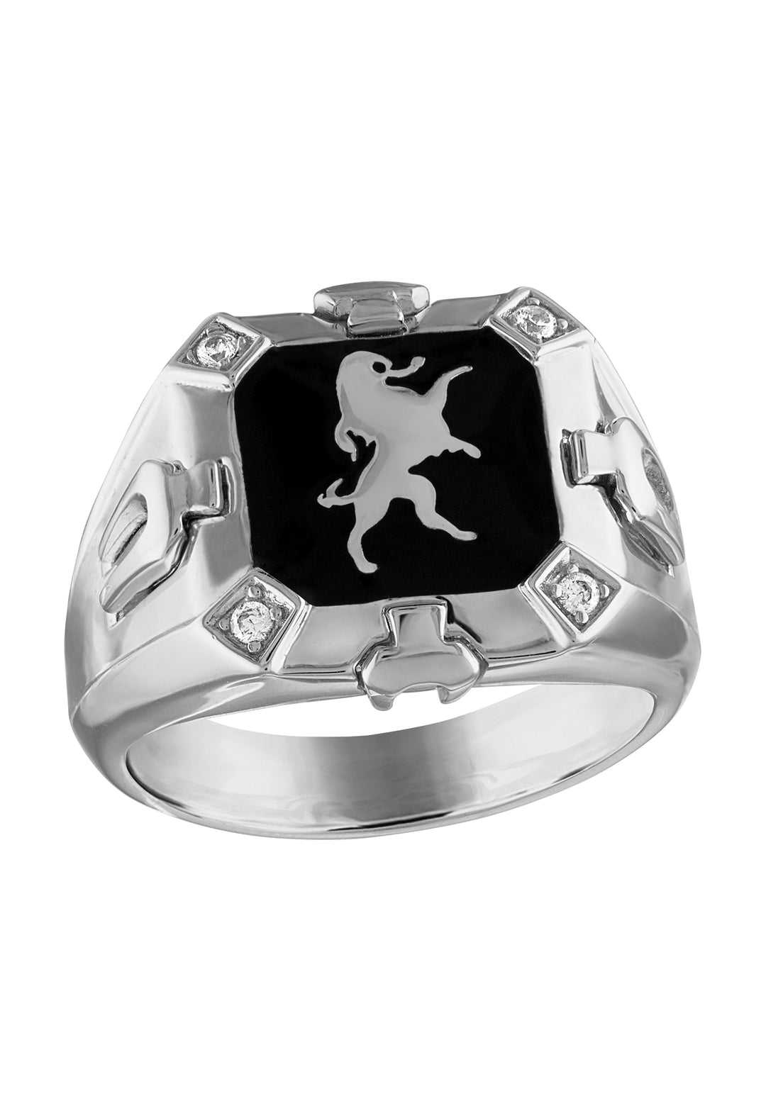 Bulova Sterling Silver 925 Luxury Jewelry Mens Ring