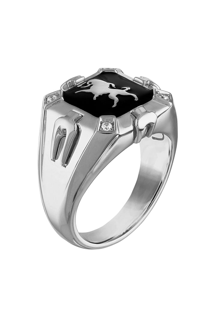 Bulova Sterling Silver 925 Luxury Jewelry Mens Ring